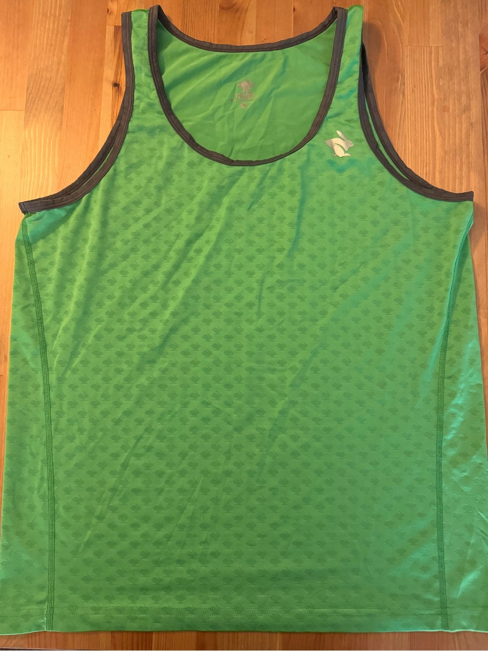 Rabbit Running Men’s Welcome to the Gun Show Singlet - Green/Grey - Size LG